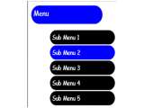 menu dropdown, menu horisontal